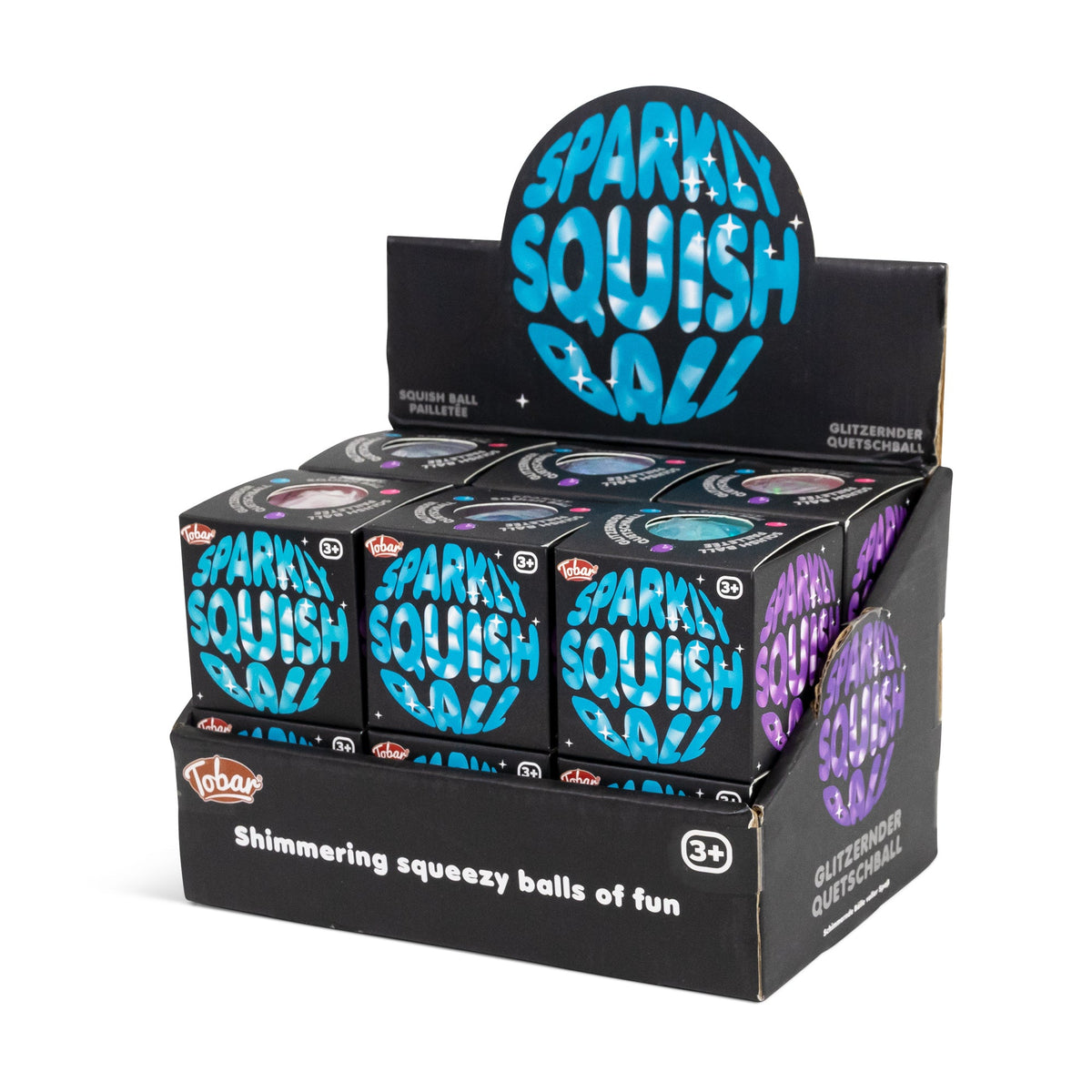 Scrunchems Sparkly Squish Ball Groovy Squishy Fidget Toy