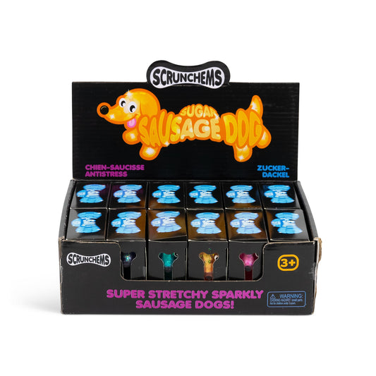 Scrunchems Sugar Sausage Dog Groovy Squishy Fidget Toy