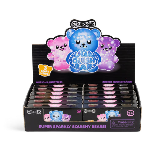 Scrunchems Sugar Bears Groovy Squishy Fidget Toy 3 Pack