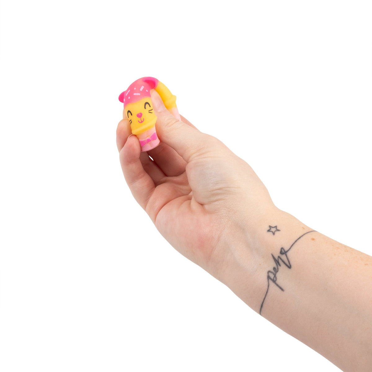 Scrunchems Cupcake Mochi Groovy Squishy Fidget Toy Keyring