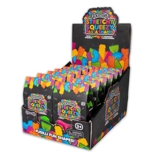 Scrunchems Stretchy Squeezy Pasta Shapes Groovy Squishy Fidget Toy