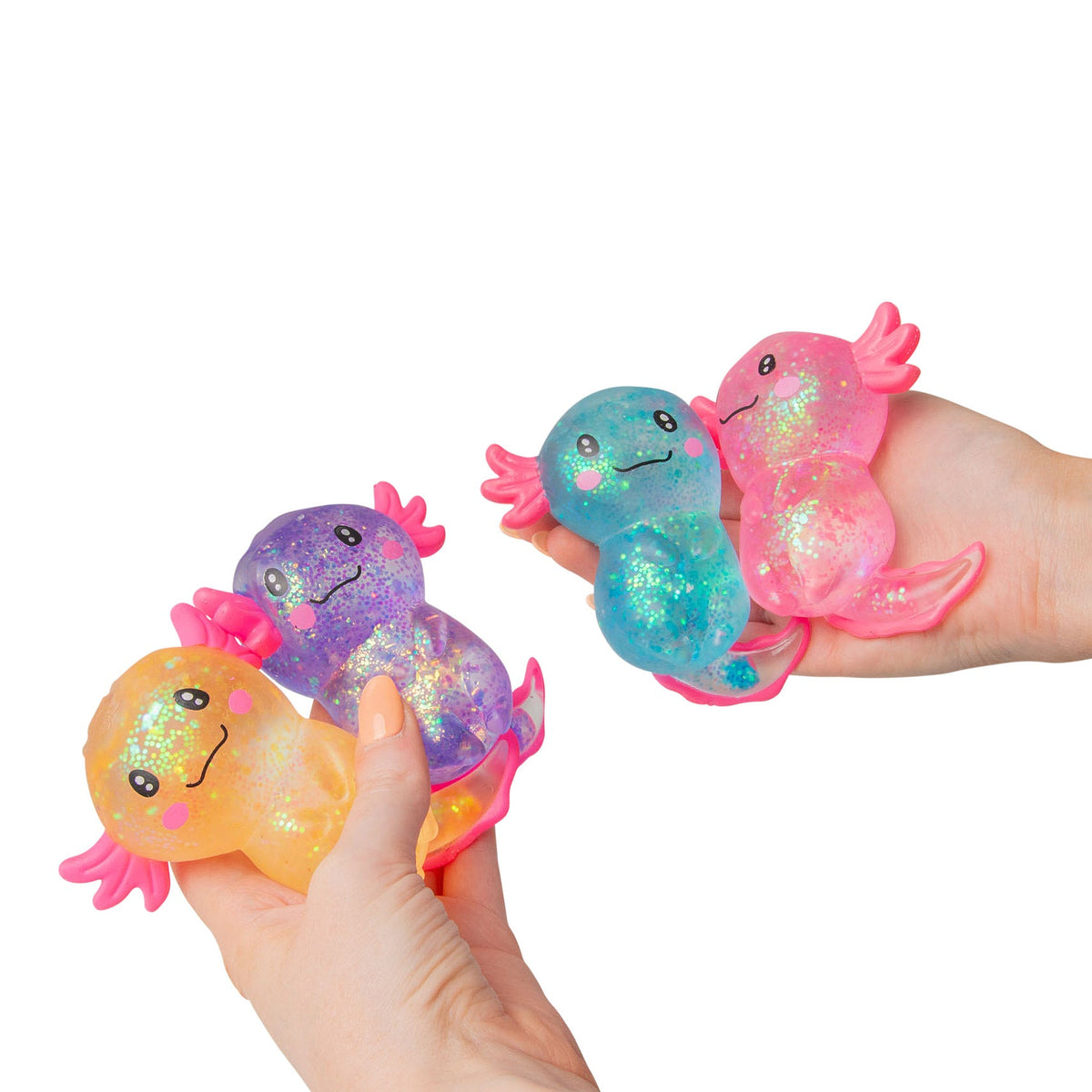 Scrunchems Sugar Axolotl Groovy Squishy Fidget Toy