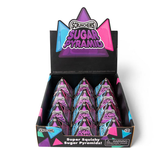 Scrunchems Sugar Pyramid Groovy Squishy Fidget Toy