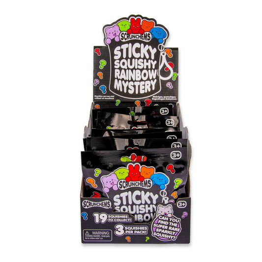 Scrunchems Sticky Squishy Rainbow Mystery Fidget Toy 3 Pack