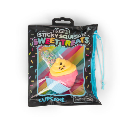 Scrunchems Sweet Treats Sticky Squishy Cupcake Fidget Toy