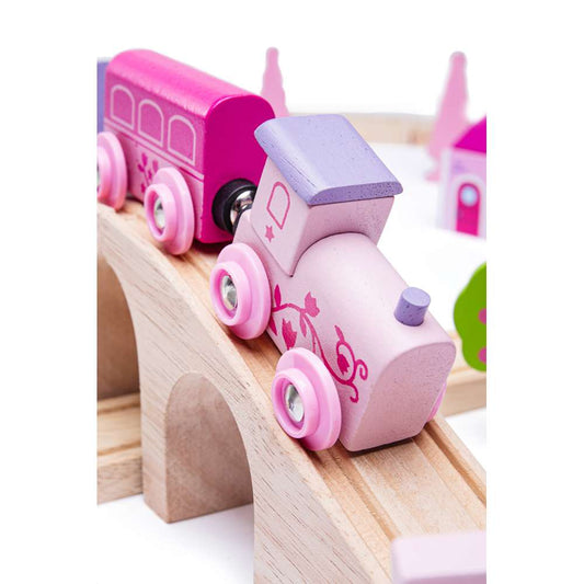 Bigjigs Rail Fairy Town Wooden Train Set