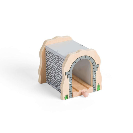 Bigjigs Rail Grey Stone Tunnel Wooden Train Accessory