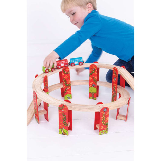 Bigjigs Rail High Level Track Wooden Train Accessory