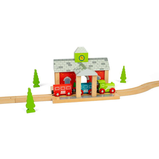 Bigjigs Rail Railway Station Wooden Train Accessory