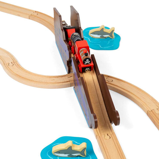 Bigjigs Rail Shipwreck Bridge Wooden Train Accessory