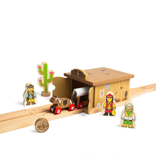 Bigjigs Rail Saloon Tunnel Wooden Train Accessory