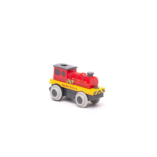 Bigjigs Rail Mighty Red Loco Wooden Train Accessory