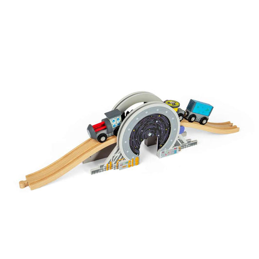 Bigjigs Rail Galaxy Bridge Space Themed Wooden Railway Accessory Toy