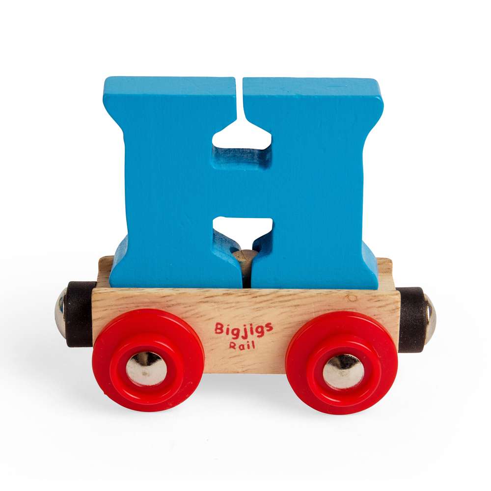 Bigjigs Rail Name Letter H Wooden Train Accessory