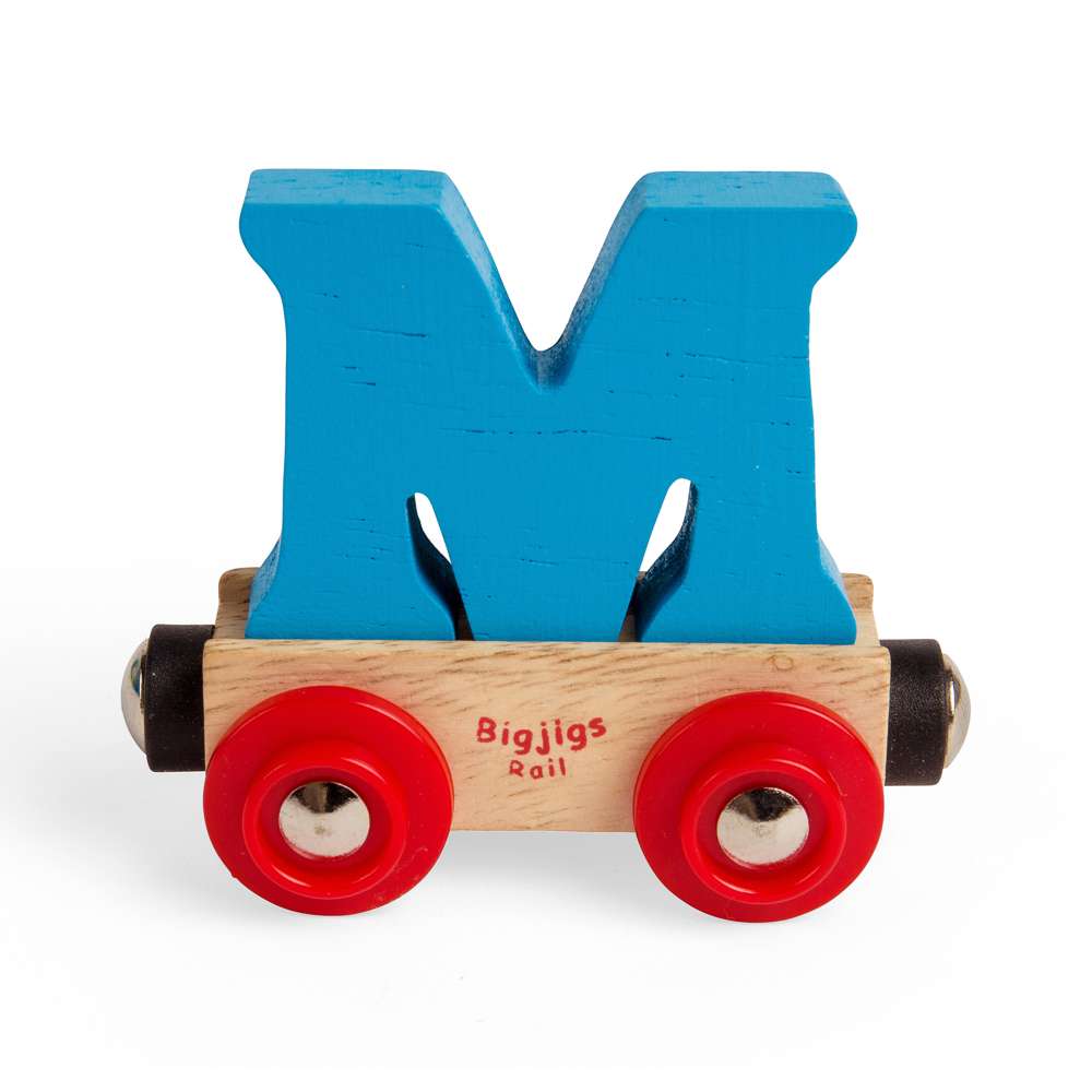 Bigjigs Rail Name Letters M Wooden Train Accessory