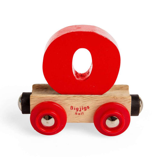 Bigjigs Rail Name Letter O Wooden Train Accessory