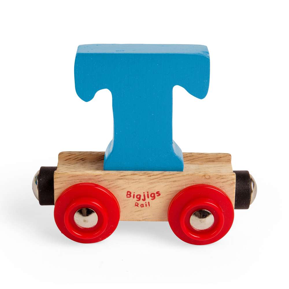 Bigjigs Rail Name Letters T Wooden Train Accessory