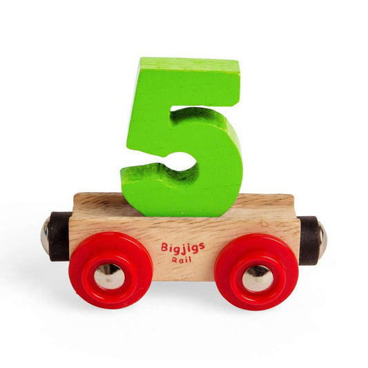 Bigjigs Rail Name Letters 5 Wooden Train Accessory