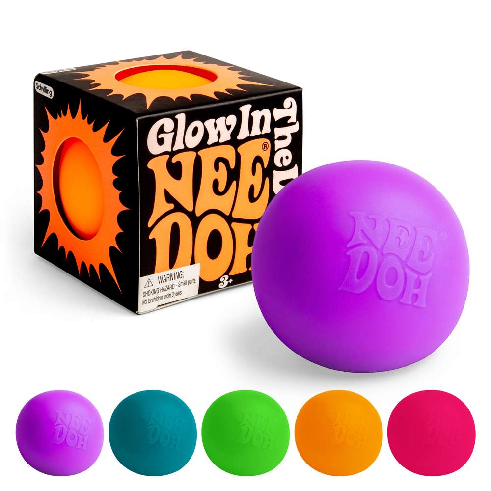NeeDoh Glow in the Dark Classic Groovy Squishy Fidget Toy
