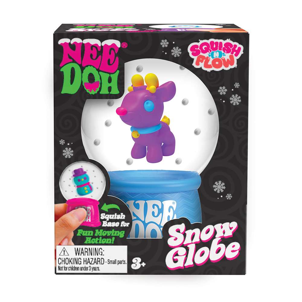NeeDoh Squish N Flow Snow Globe Christmas Fidget Toy