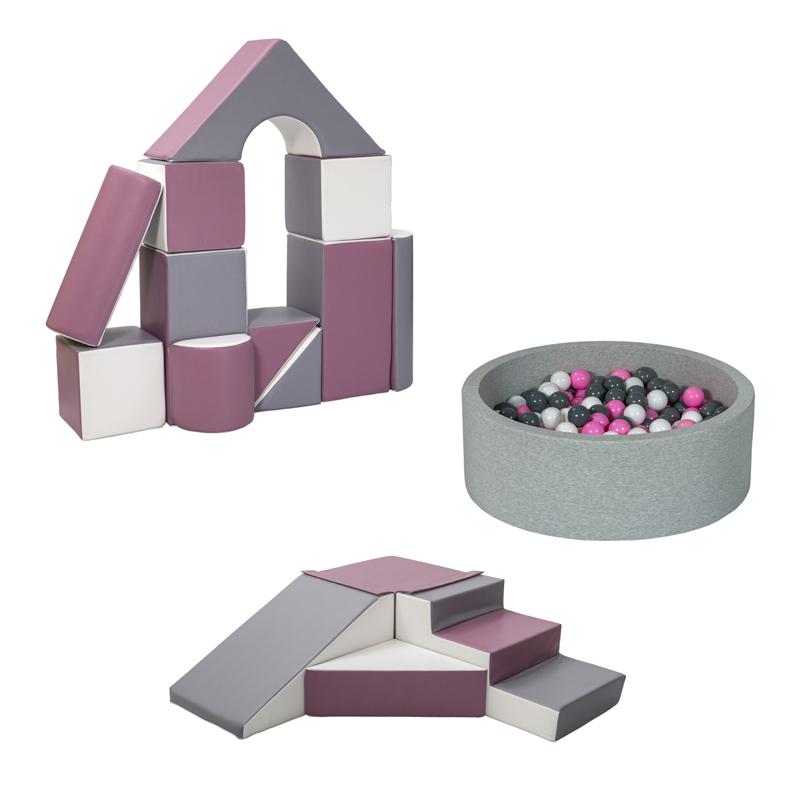 Soft Play Kingdom Castle Slide & Ball Pit Bundle Purple