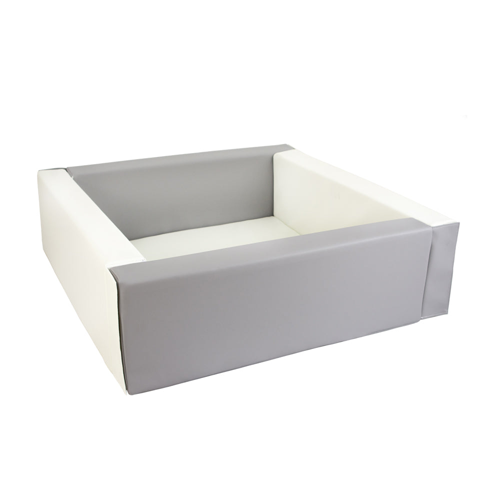 Soft Play Kingdom Square Foam Ball Pit Grey & White