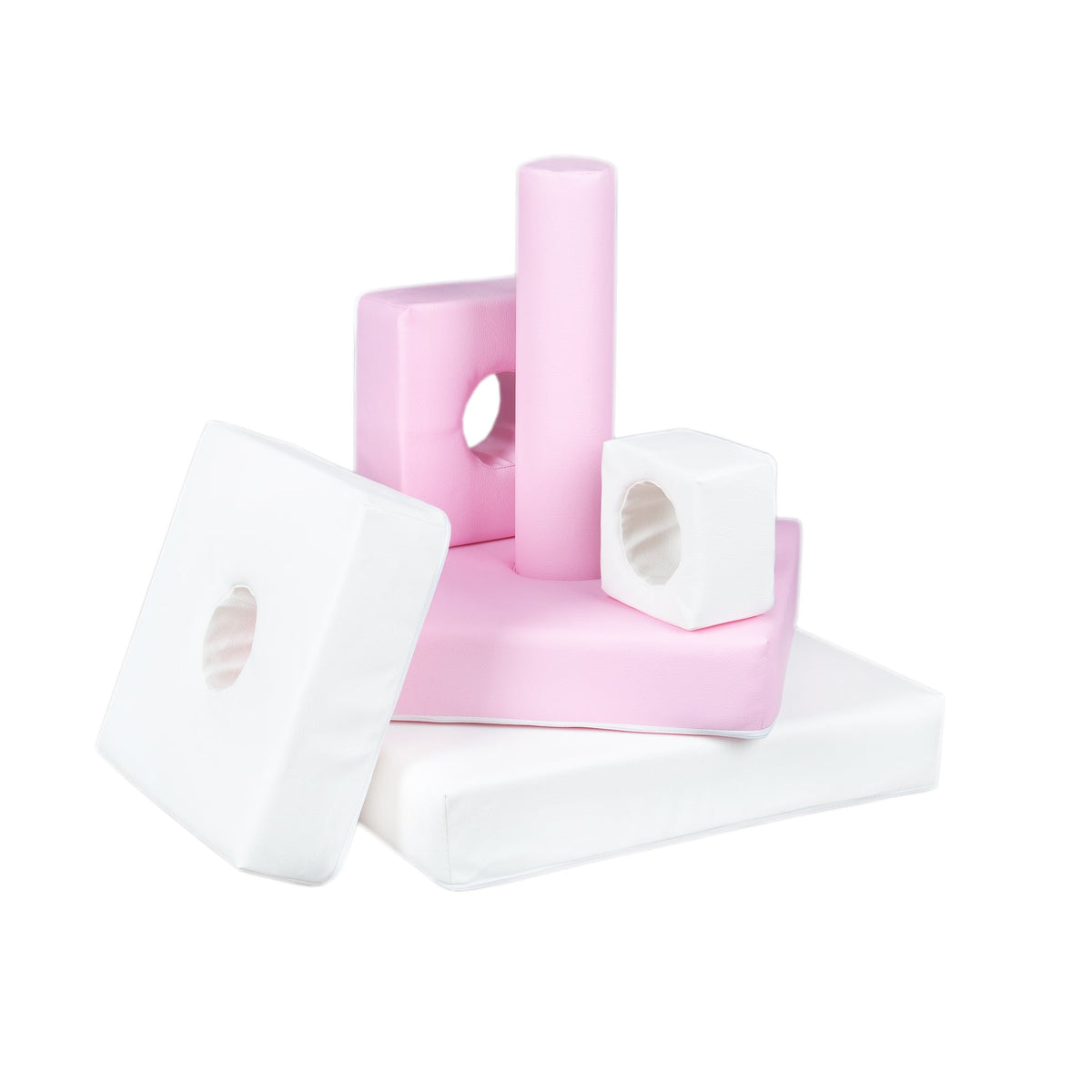 Soft Play Kingdom Pyramid Stacking Tower Pastel Pink