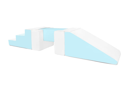Soft Play Kingdom Balance Beam Step & Slide Set Pastel Blue