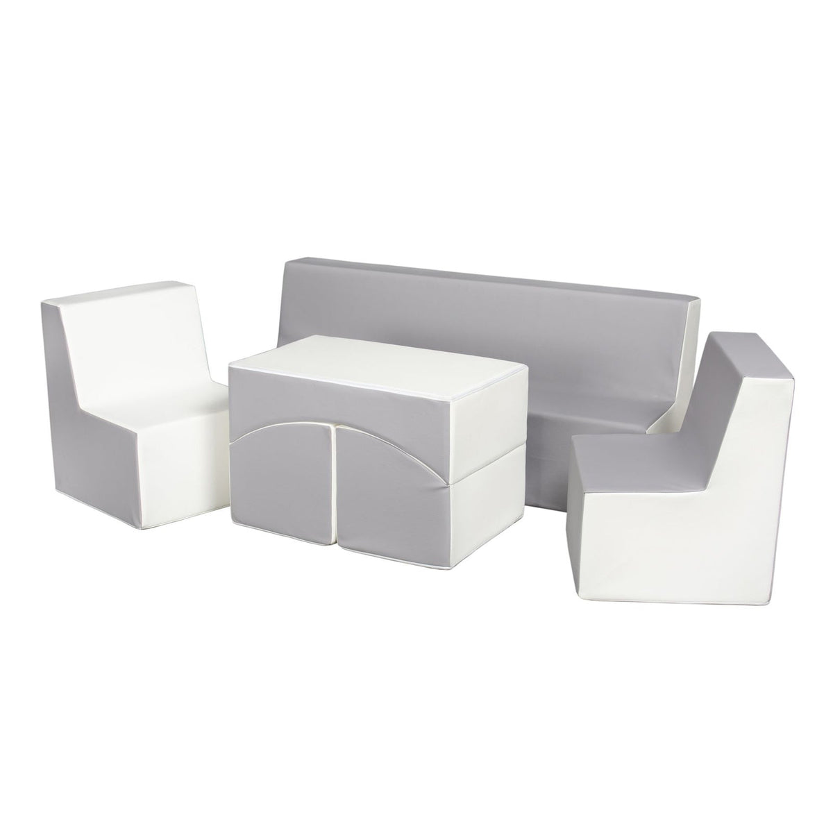 Soft Play Kingdom Lounge Set Grey White