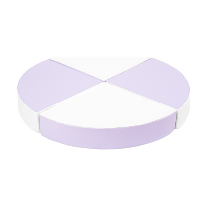 Soft Play Kingdom Circle Stacking Blocks Lilac & White
