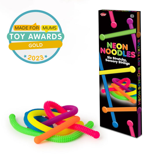 Scrunchems Neon Noodles Textured Stretchy Fidget Toy 6 Pack