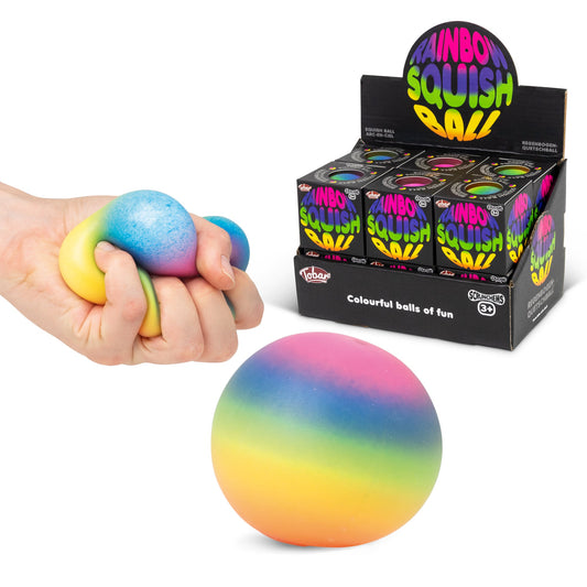 Scrunchems Rainbow Squish Ball Groovy Squishy Fidget Toy