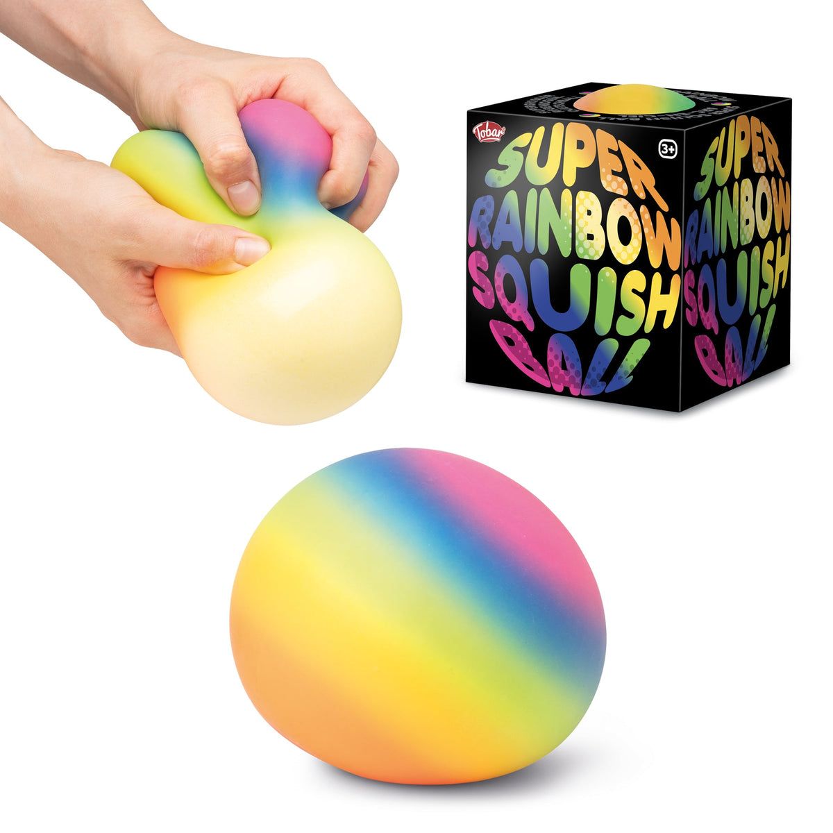 Scrunchems Super Rainbow Groovy Squishy Fidget Toy