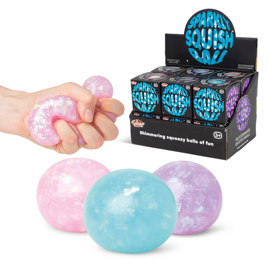 Scrunchems Sparkly Squish Ball Groovy Squishy Fidget Toy