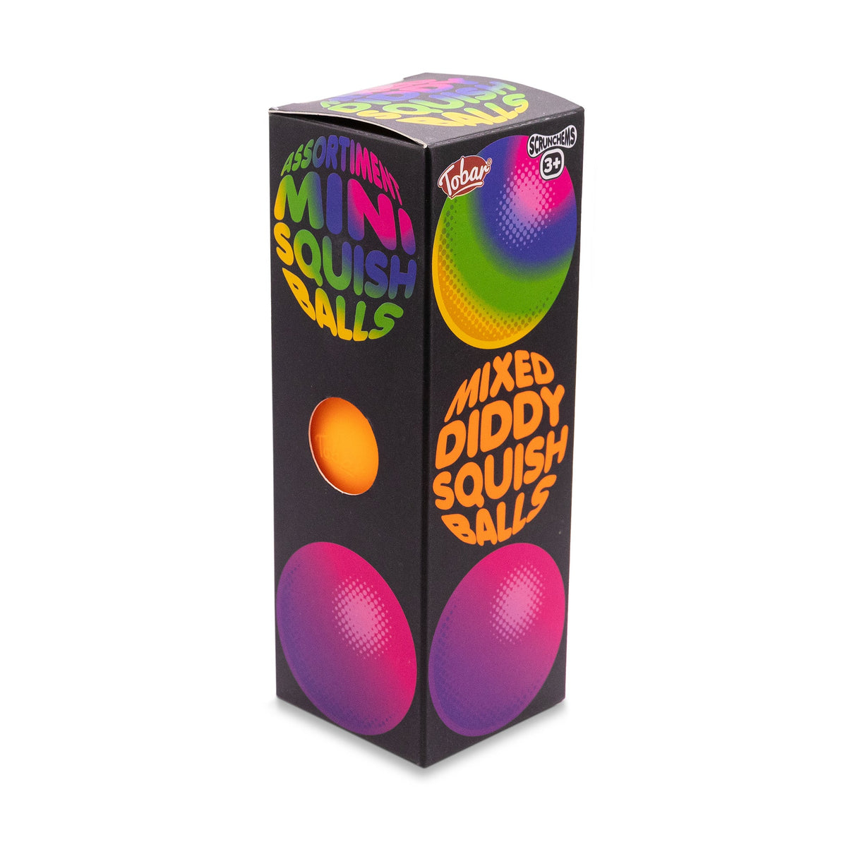Scrunchems Mixed Mini Squish Balls Groovy Squishy Fidget Toy 3 Pack