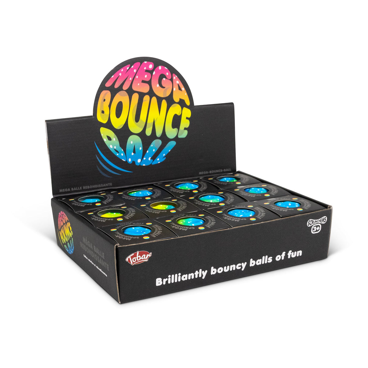 Scrunchems Rainbow Mega Bounce Groovy Squishy Fidget Toy