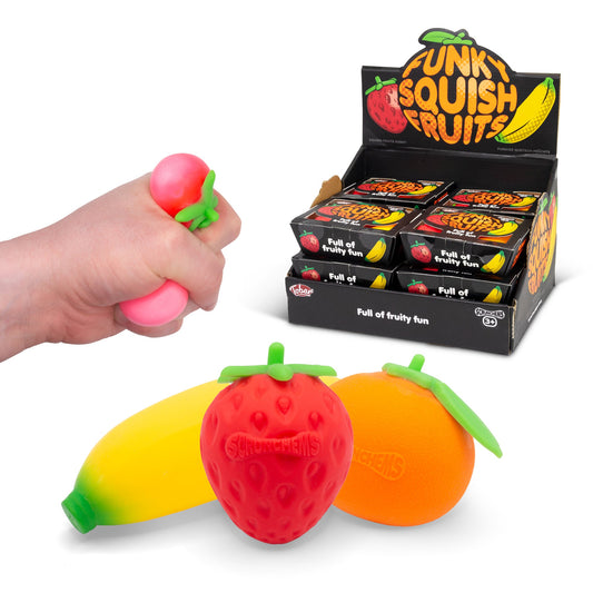 Fairsky Scrunchems Funky Squish Fruits Fidget Toy 3 Pack