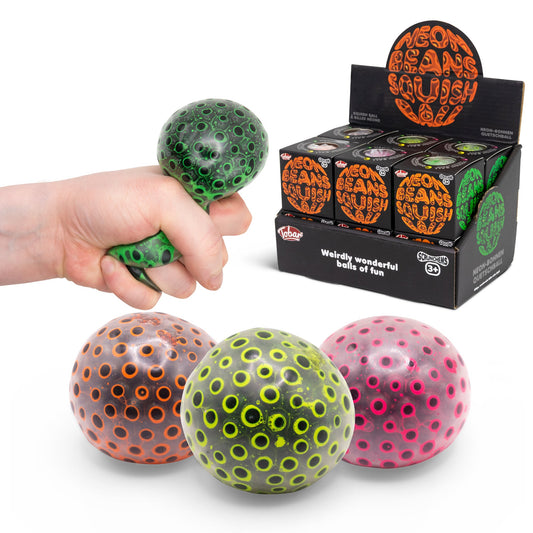 Scrunchems Neon Beans Squish Ball Groovy Squishy Fidget Toy