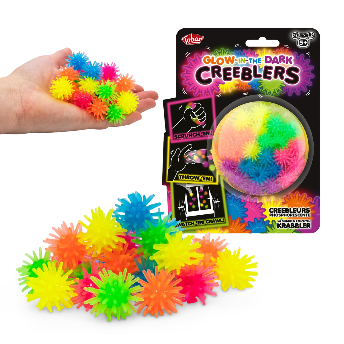 Scrunchems Glow in the Dark Creeblers Fidget Toy