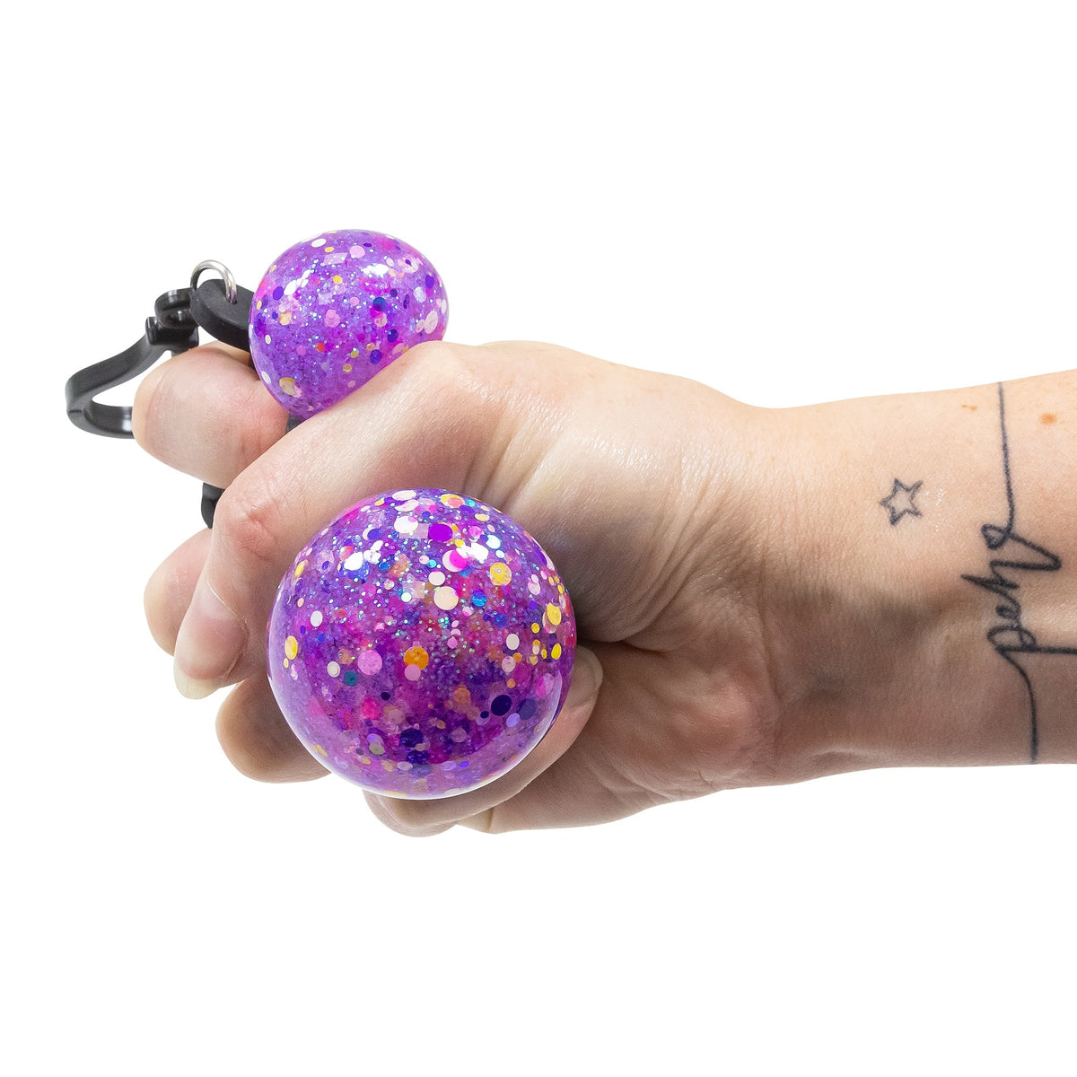 Scrunchems Fusion Mesh Groovy Squishy Fidget Toy Keychain