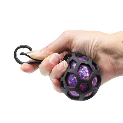 Scrunchems Fusion Mesh Groovy Squishy Fidget Toy Keychain