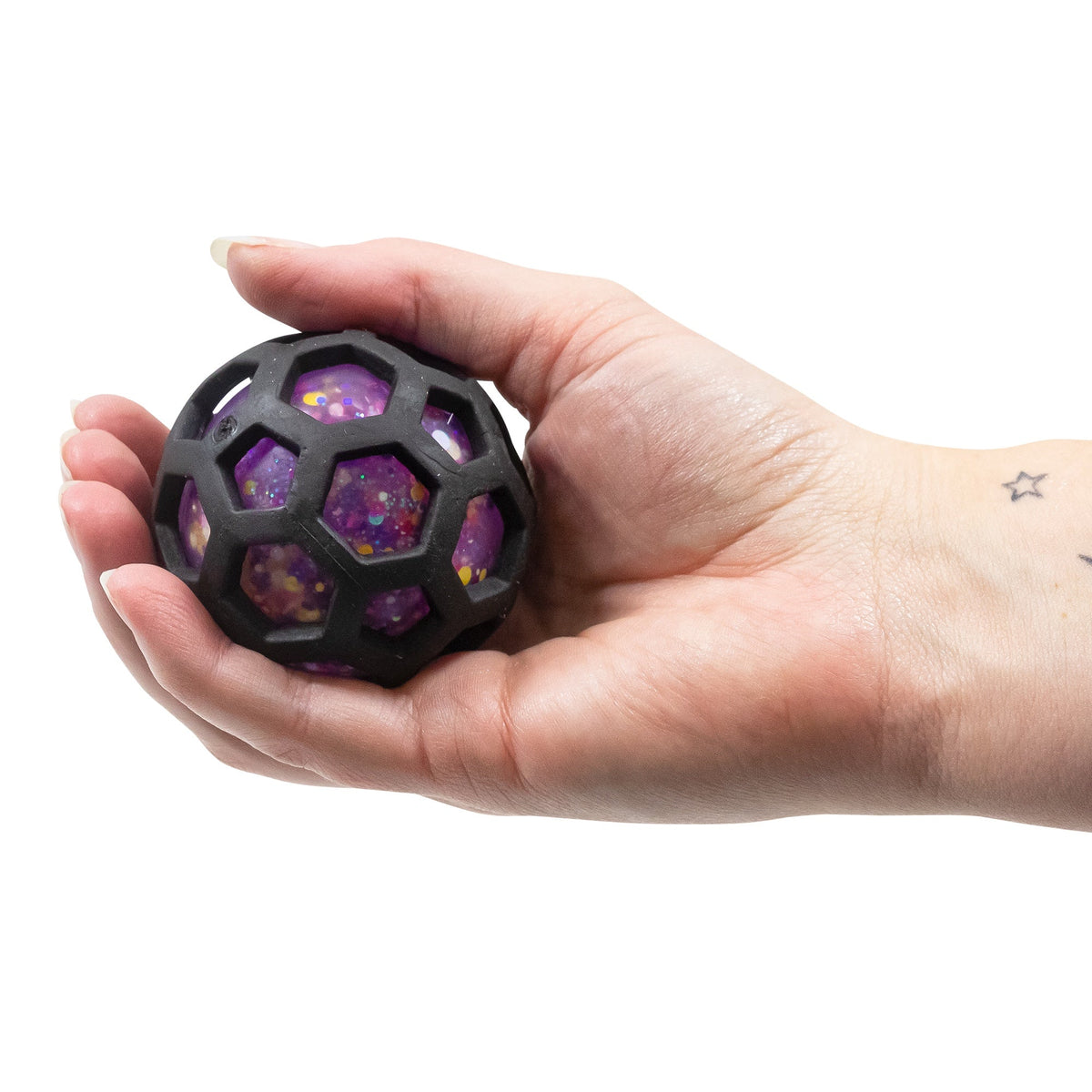 Scrunchems Fusion Mesh Groovy Squishy Fidget Toy Keychain