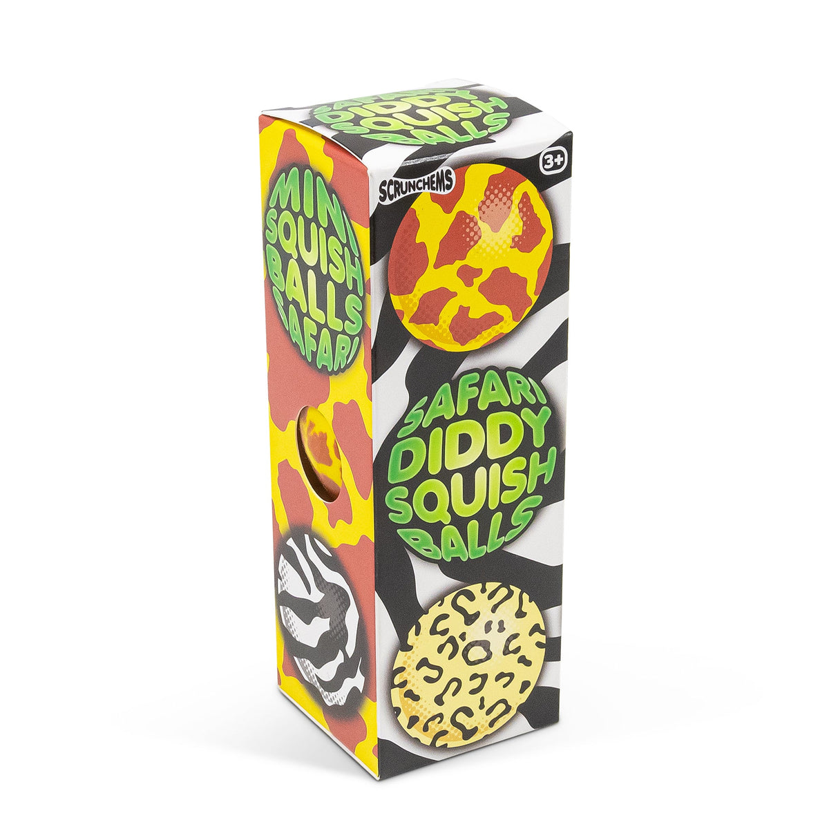Scrunchems Safari Mini Groovy Squishy Fidget Toy 3 Pack