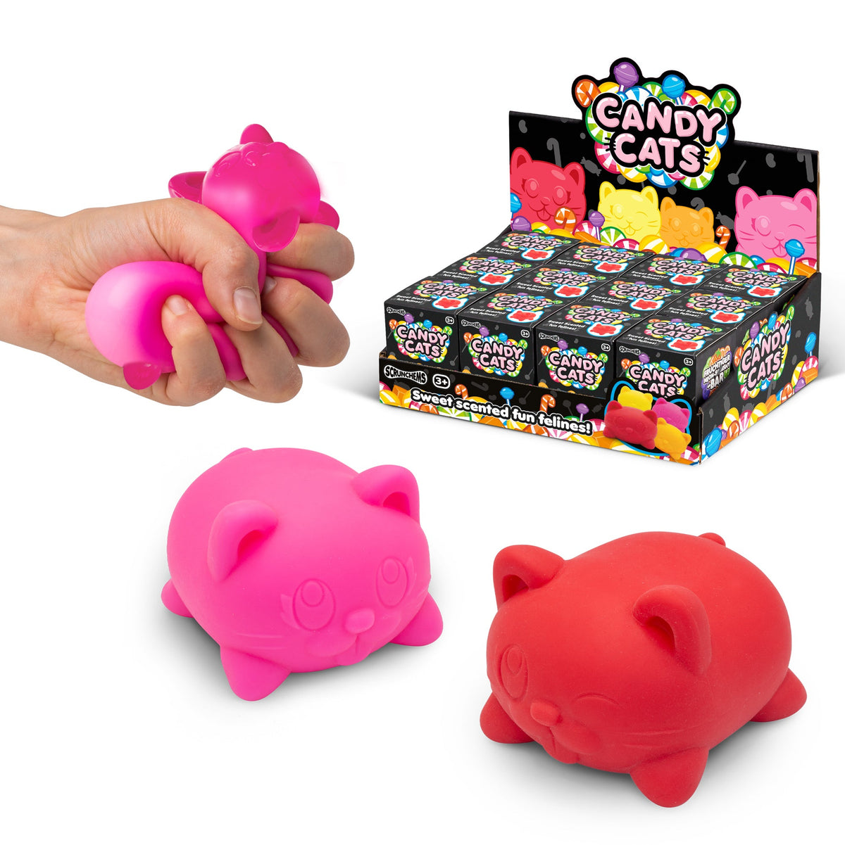Scrunchems Candy Cats Scented Groovy Squishy Fidget Toy