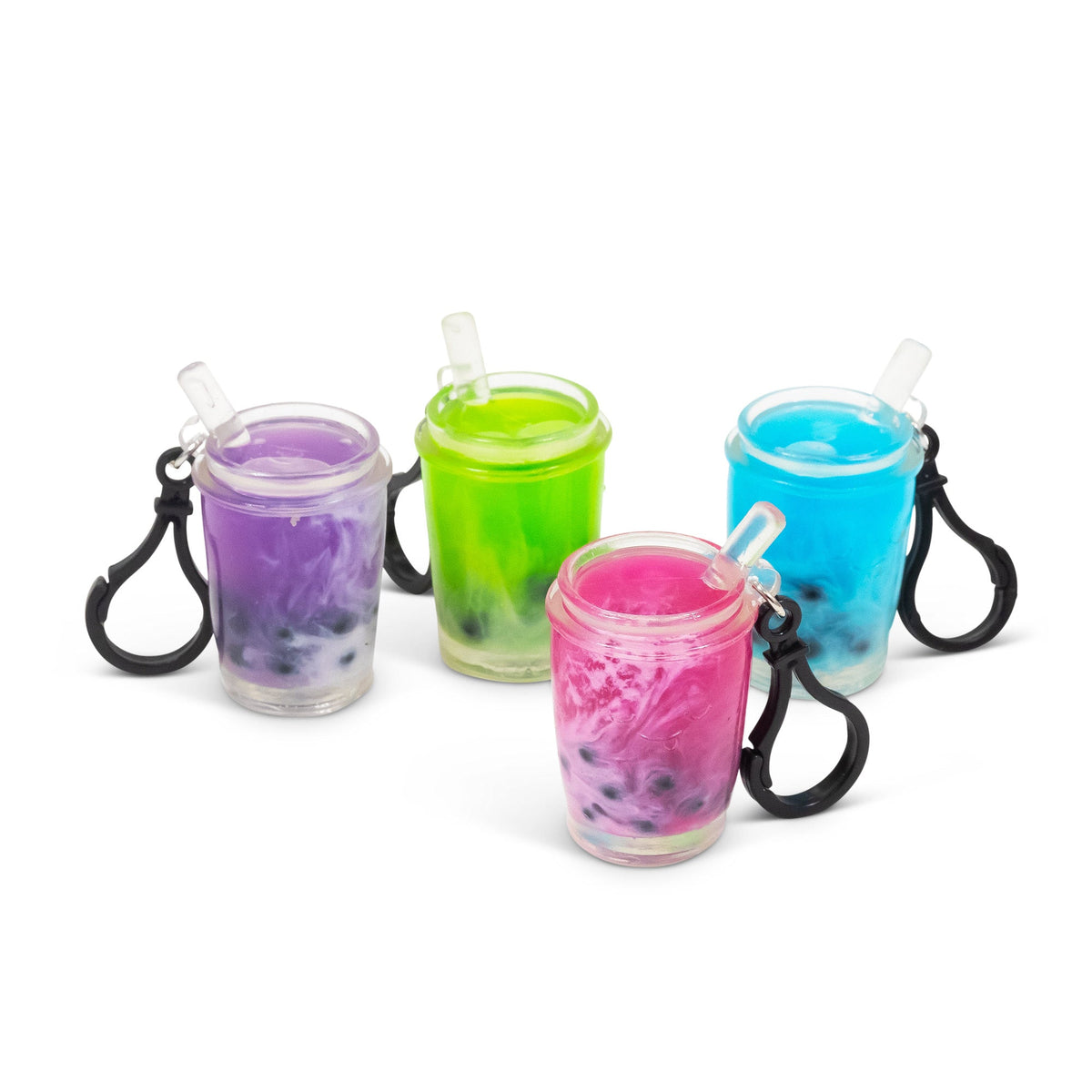 Scrunchems Bubble Tea Squeeze Squishy Keychain Fidget Toy