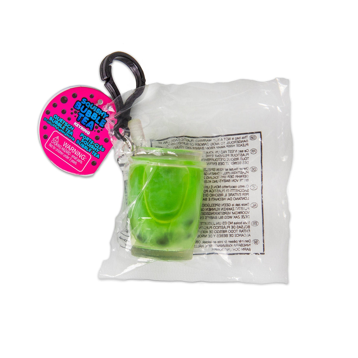 Scrunchems Bubble Tea Squeeze Squishy Keychain Fidget Toy
