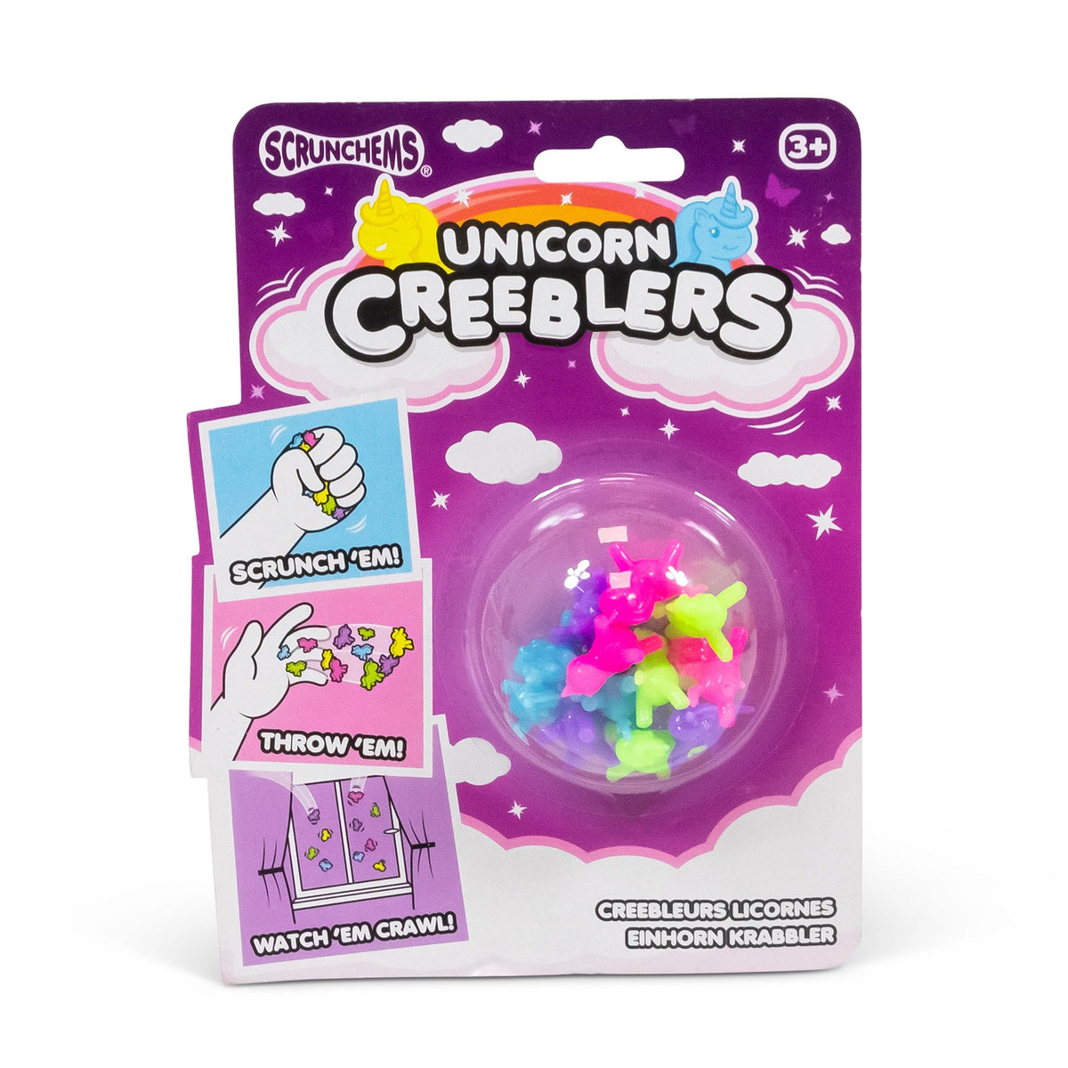 Scrunchems Unicorn Creeblers Groovy Squishy Fidget Toy