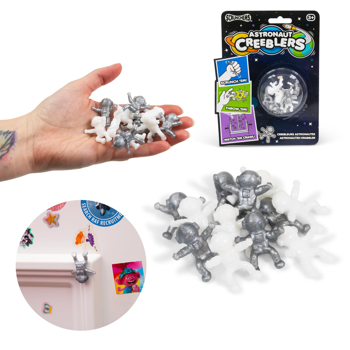 Scrunchems Astronaut Creeblers Squishy Fidget Toy