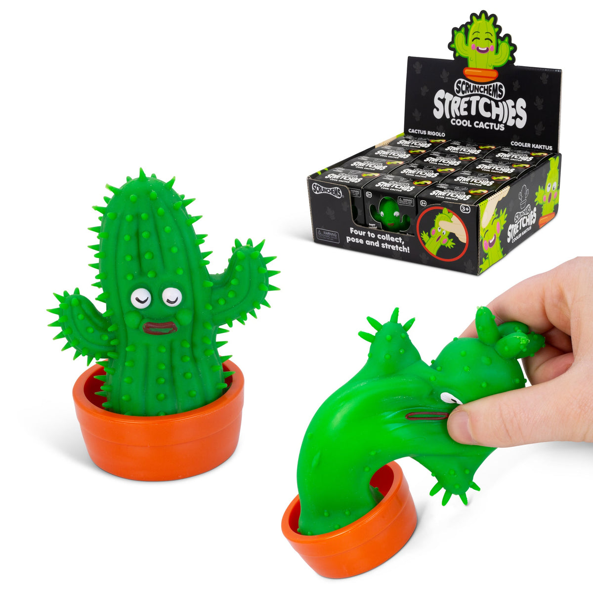 Scrunchems Stretchies Cool Cactus Groovy Squishy Fidget Toy