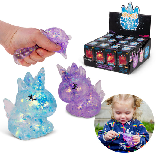Scrunchems Sugar Unicorn Groovy Squishy Fidget Toy